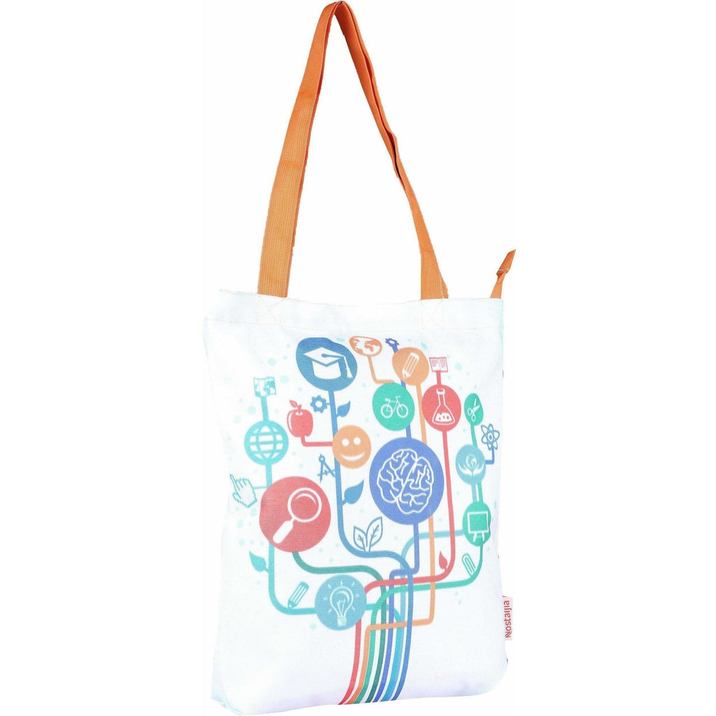 Nostaljia Tote  (Multicolor) | Grocsy