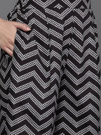 Ahalyaa Women Printed Ethnic Co-Ords - Black Color | Grocsy