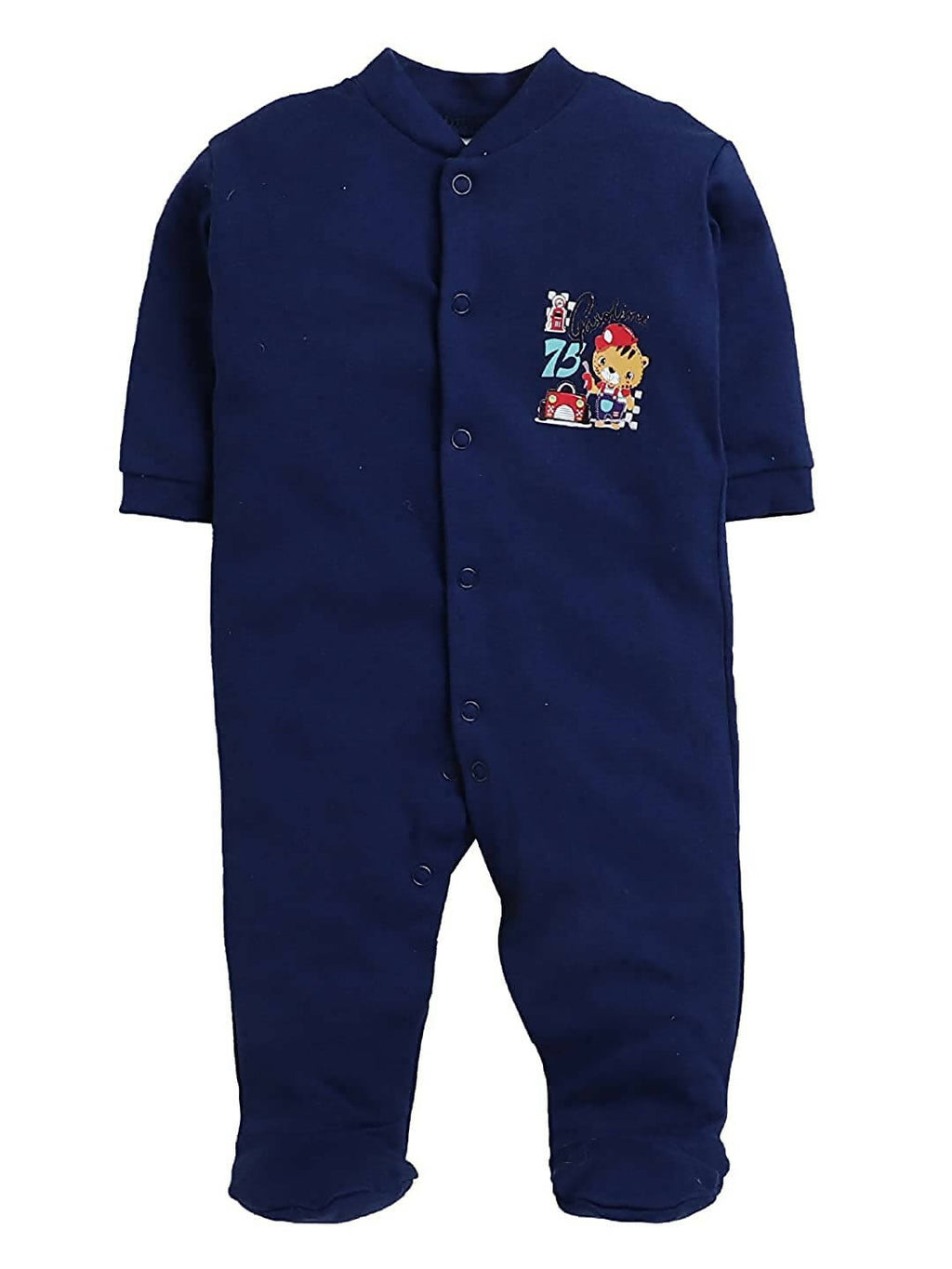 Daddy - G Rompers/Sleepsuits/Jumpsuit /Night Suits for New Born Babies - Navy Blue | Grocsy