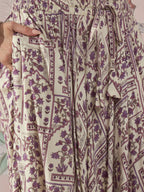 InWeave Mauve Ethnic Window Harem Pant | Grocsy