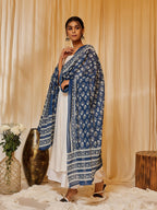 InWeave Women's White Strappy Kurta Palazzo Set | Grocsy