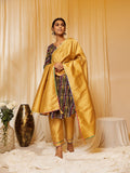 InWeave Charcoal Black Leheriya Silk Set | Grocsy