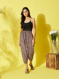 InWeave Maroon Kalamkari Harem Pant | Grocsy