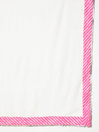 InWeave Pink Lehriya Top Set With Dupatta | Grocsy