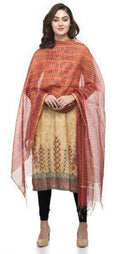A R Silk Women's Chanderi Zari Embroidery Multi Regular Dupatta | Grocsy