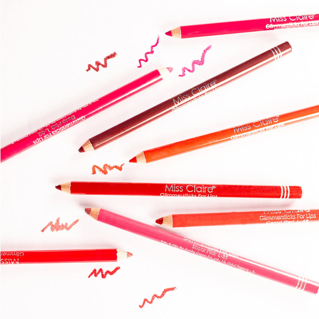 Miss Claire Glimmersticks For Lips - Maroon L-13 | Grocsy