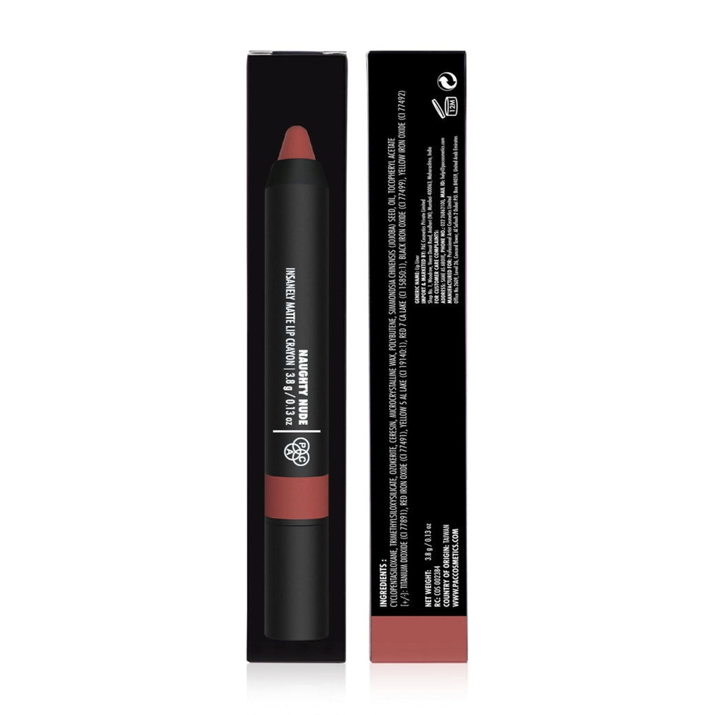 PAC Studio Insanely Matte Lip Crayon - Naughty Nude | Grocsy