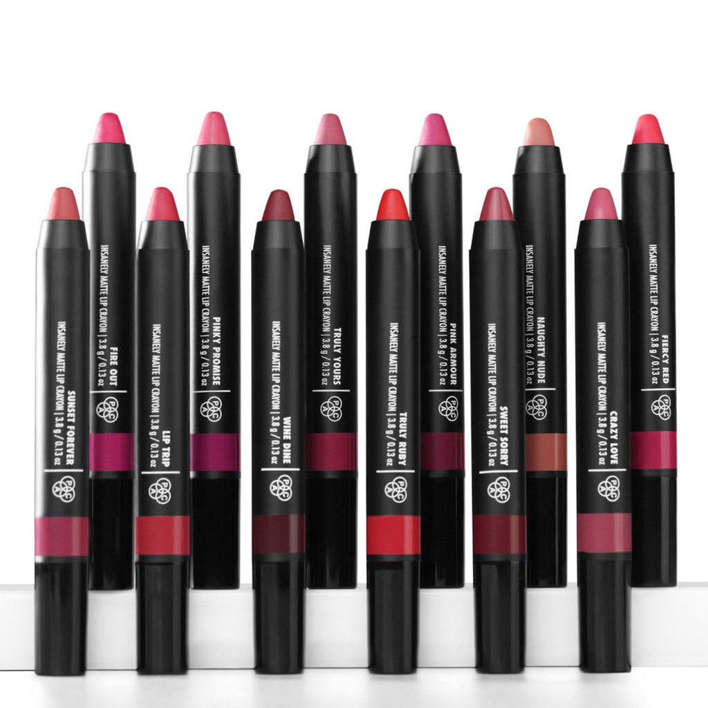 PAC Studio Insanely Matte Lip Crayon - Pink Armour | Grocsy