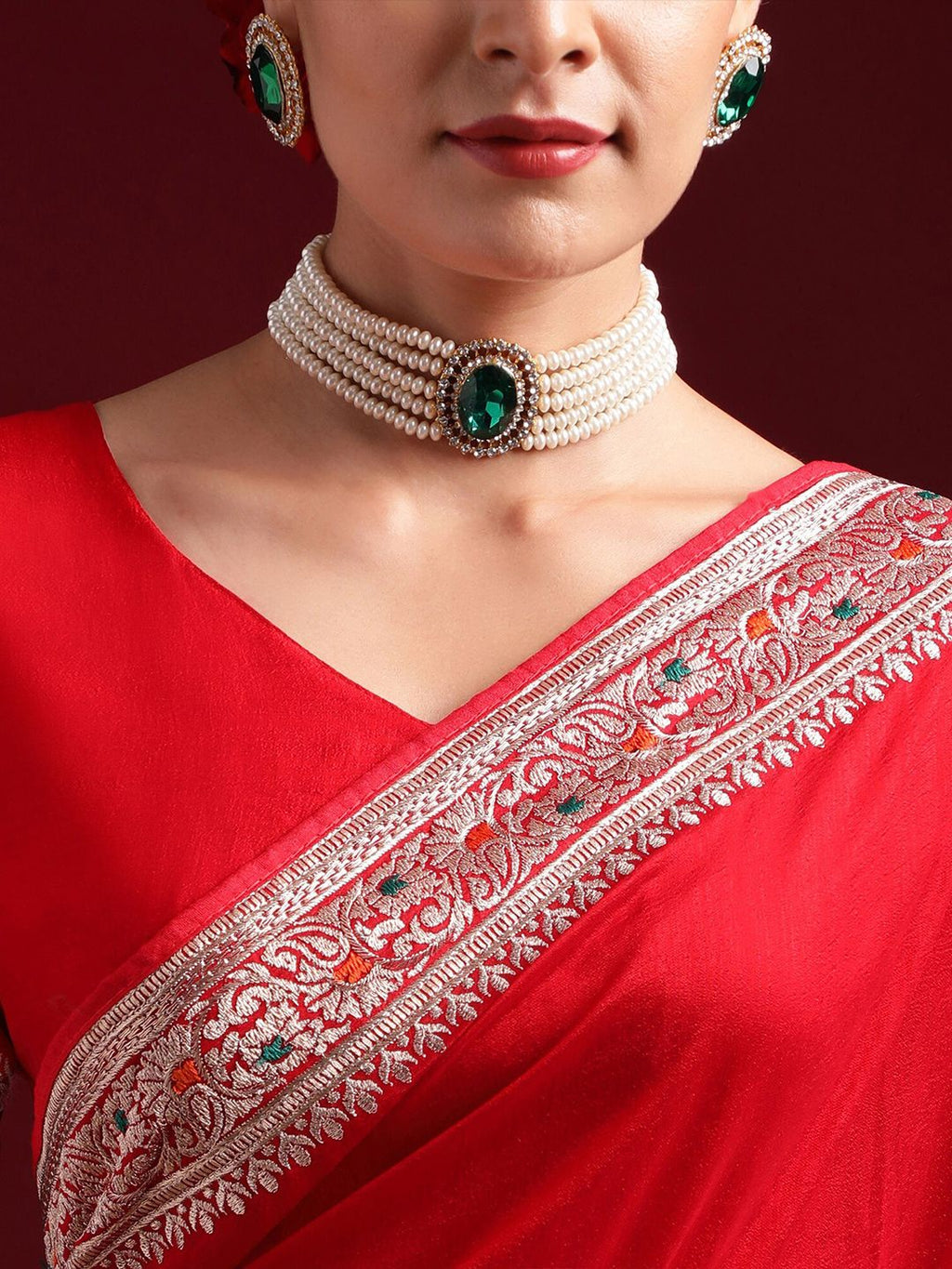 kasee Embroidered Saree | Grocsy