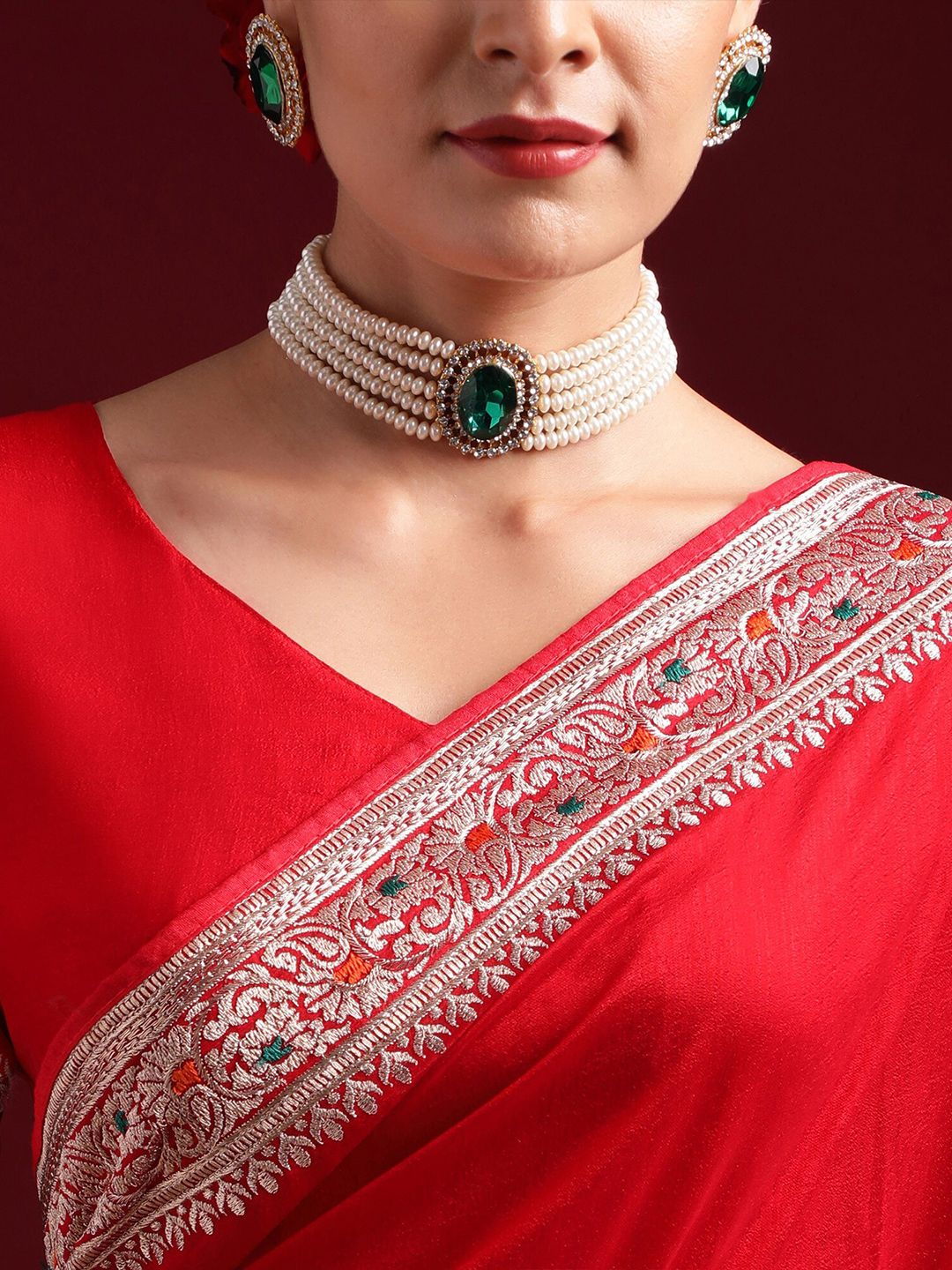 kasee Embroidered Saree | Grocsy