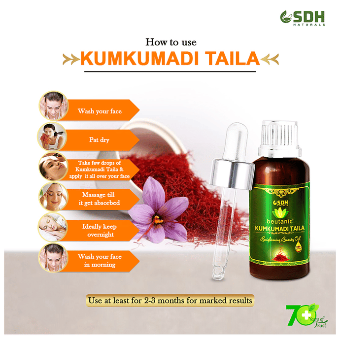 SDH Naturals Beutanic Kumkumadi Taila Oil | Grocsy