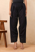 Vaasva Women Black Solid Farshi Pant | Grocsy