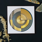 Tehzeeb Creations Golden Embossed Wall Painting | Grocsy