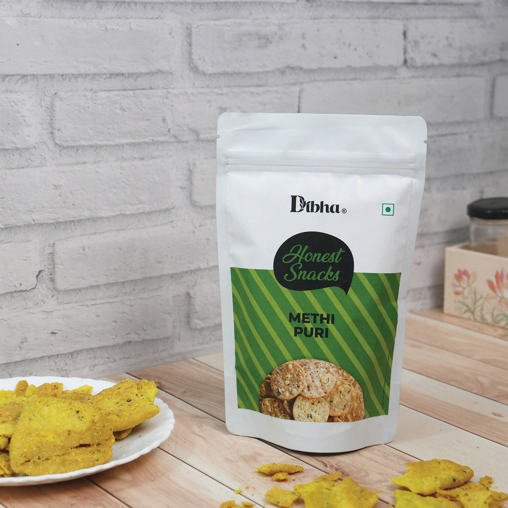 Dibha - Honest Snacking Methi Puri Snack | Grocsy