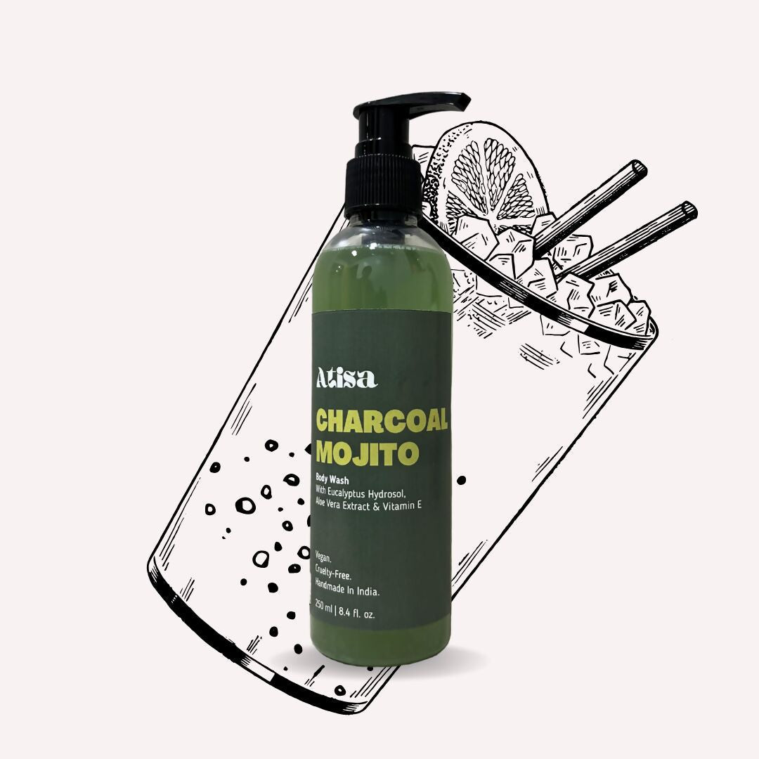 Atisa Charcoal Mojito Body Wash | Grocsy