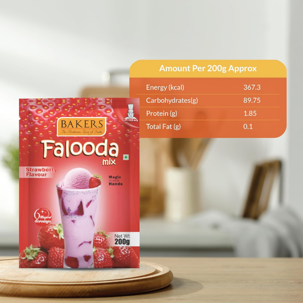 BAKERS Strawberry Flavored Falooda Mix | Grocsy
