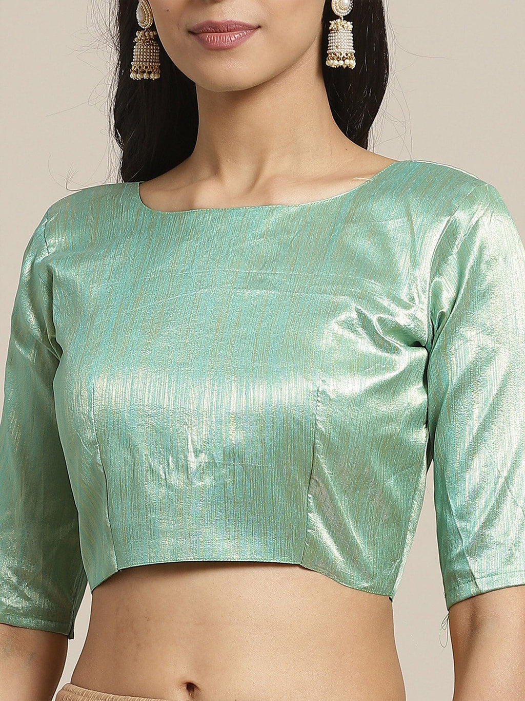 Saree Mall Women Olive Solid Saree | Grocsy