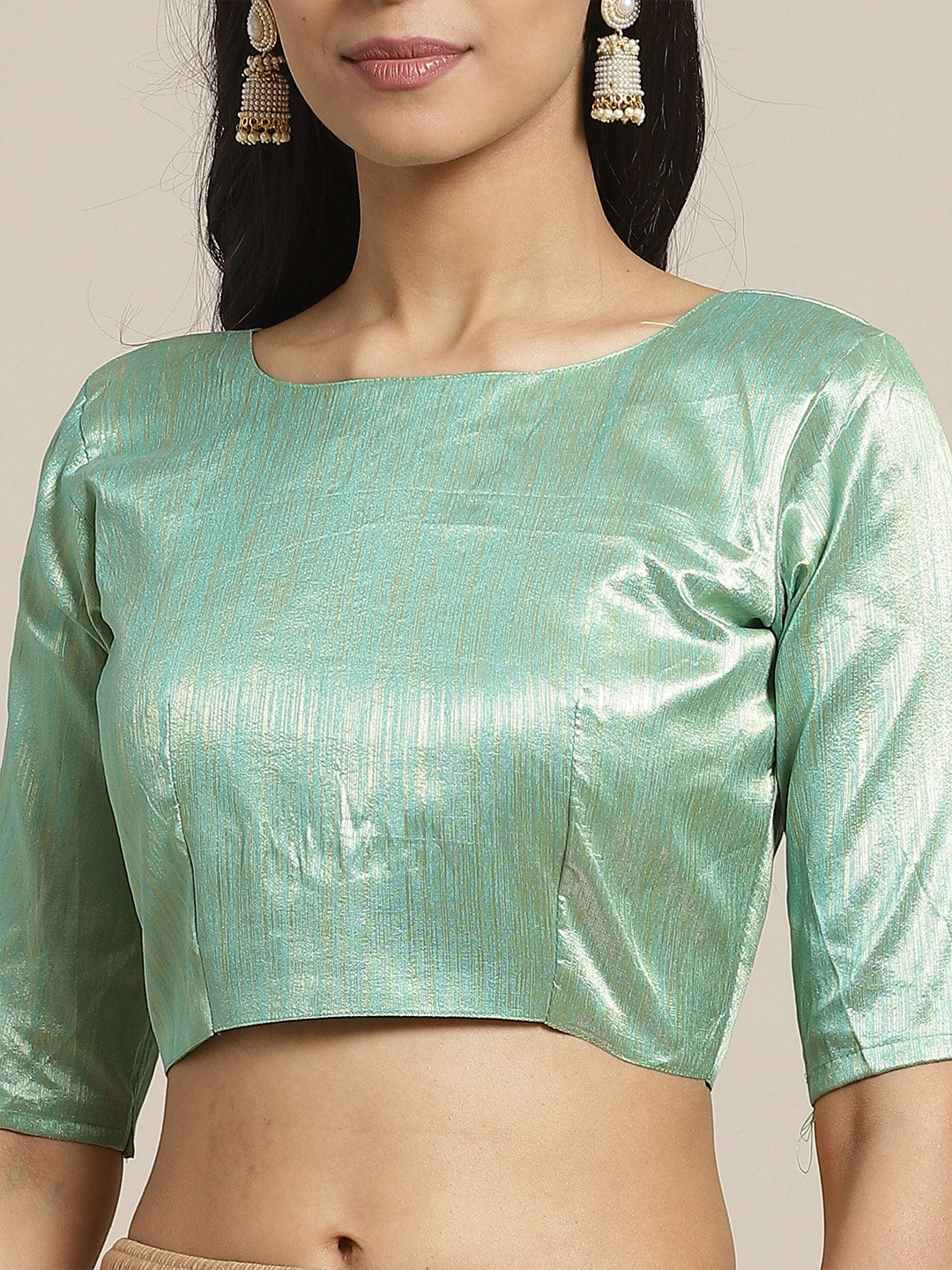 Saree Mall Women Olive Solid Saree | Grocsy