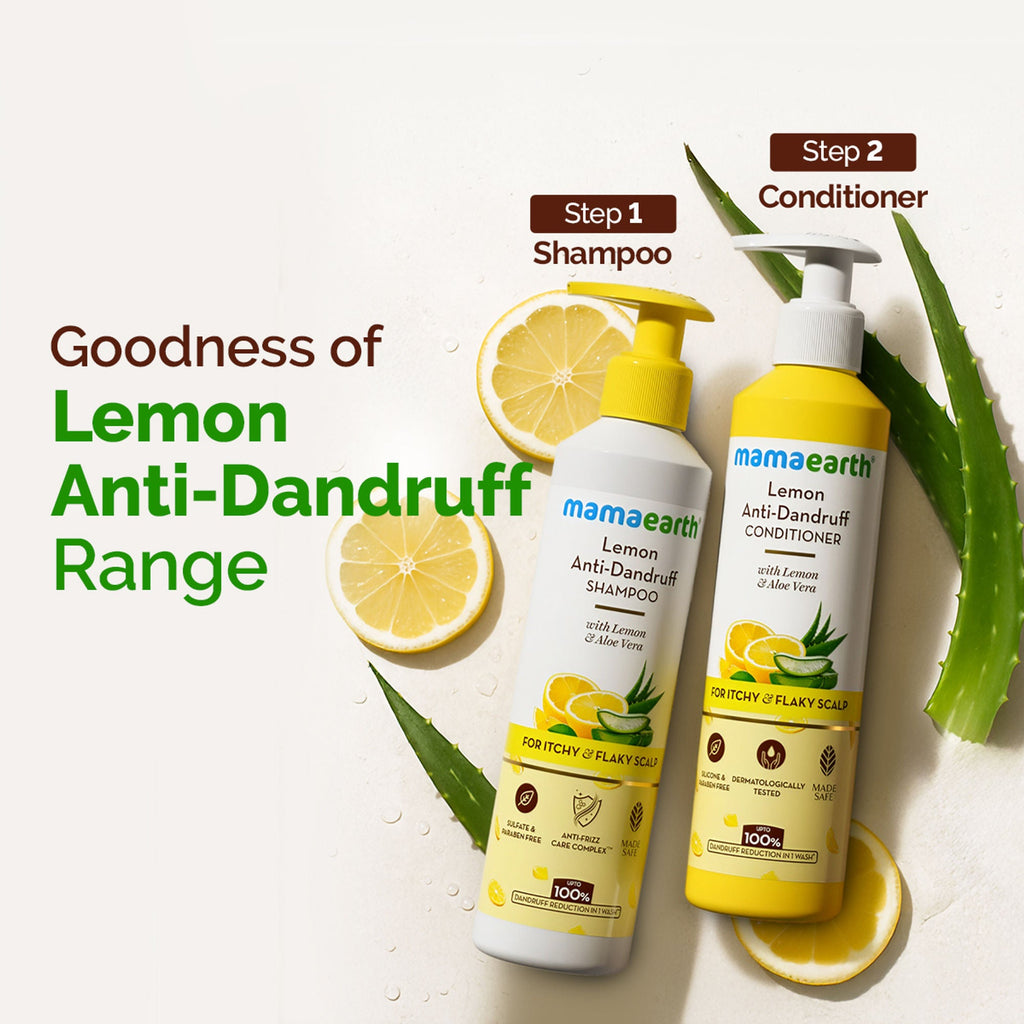 Mamaearth Lemon Anti-Dandruff Shampoo | Grocsy