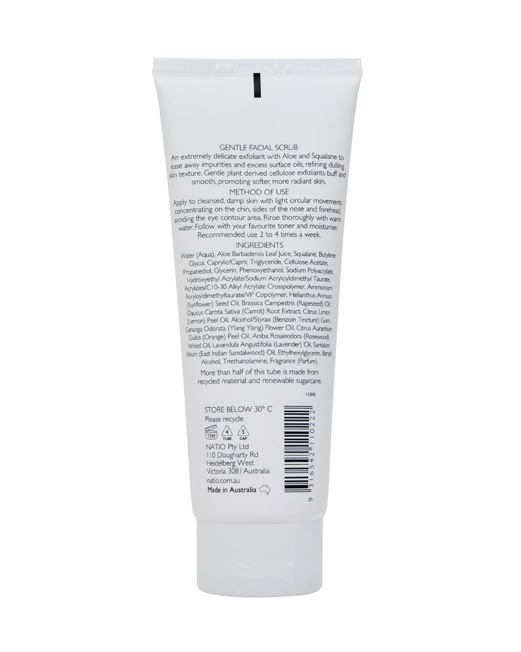 Natio Aromatherapy Gentle Facial Scrub | Grocsy