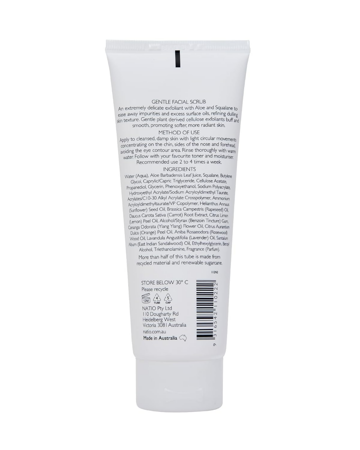 Natio Aromatherapy Gentle Facial Scrub | Grocsy