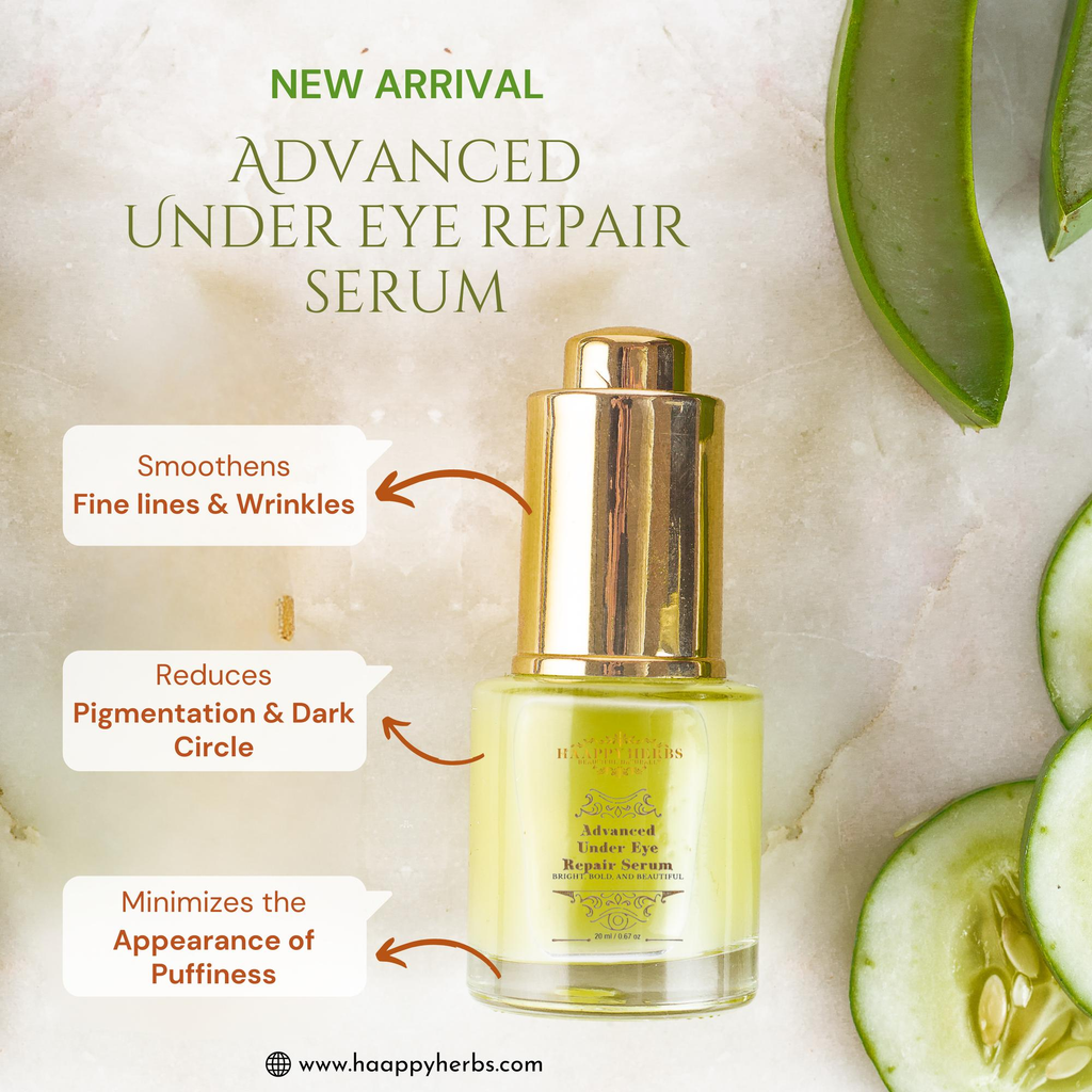 Haappyherbs Advanced Under Eye Repair Serum | Grocsy