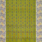 Exclusive Collection 100% Pure Cotton Olive Tant Saree With Hand Weaving Work | Grocsy