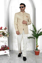 Raivat Ethnic Art Silk Thread Work Jodhpuri In Pista Green Colour | Grocsy