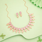 Tehzeeb Creationss Lavender Colour Choker With Stud - Swadesiicart