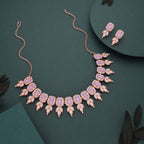 Tehzeeb Creationss Lavender Colour Choker With Stud - Swadesiicart
