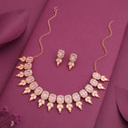 Tehzeeb Creationss Lavender Colour Choker With Stud - Swadesiicart