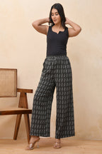 Vaasva Women Dobby Flared Pants | Grocsy