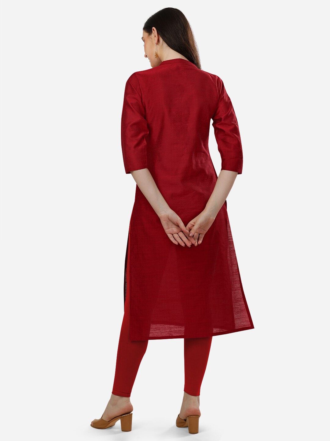 HERE&NOW Ethnic Motifs Yoke Design Kurta | Grocsy