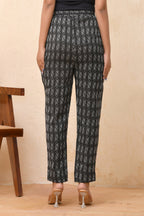 Vaasva Women Dobby Straight Pants | Grocsy