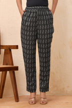 Vaasva Women Dobby Straight Pants | Grocsy