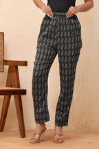Vaasva Women Dobby Straight Pants | Grocsy