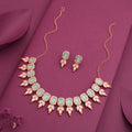 Tehzeeb Creationss Sky Blue Colour Choker With Stud | Grocsy