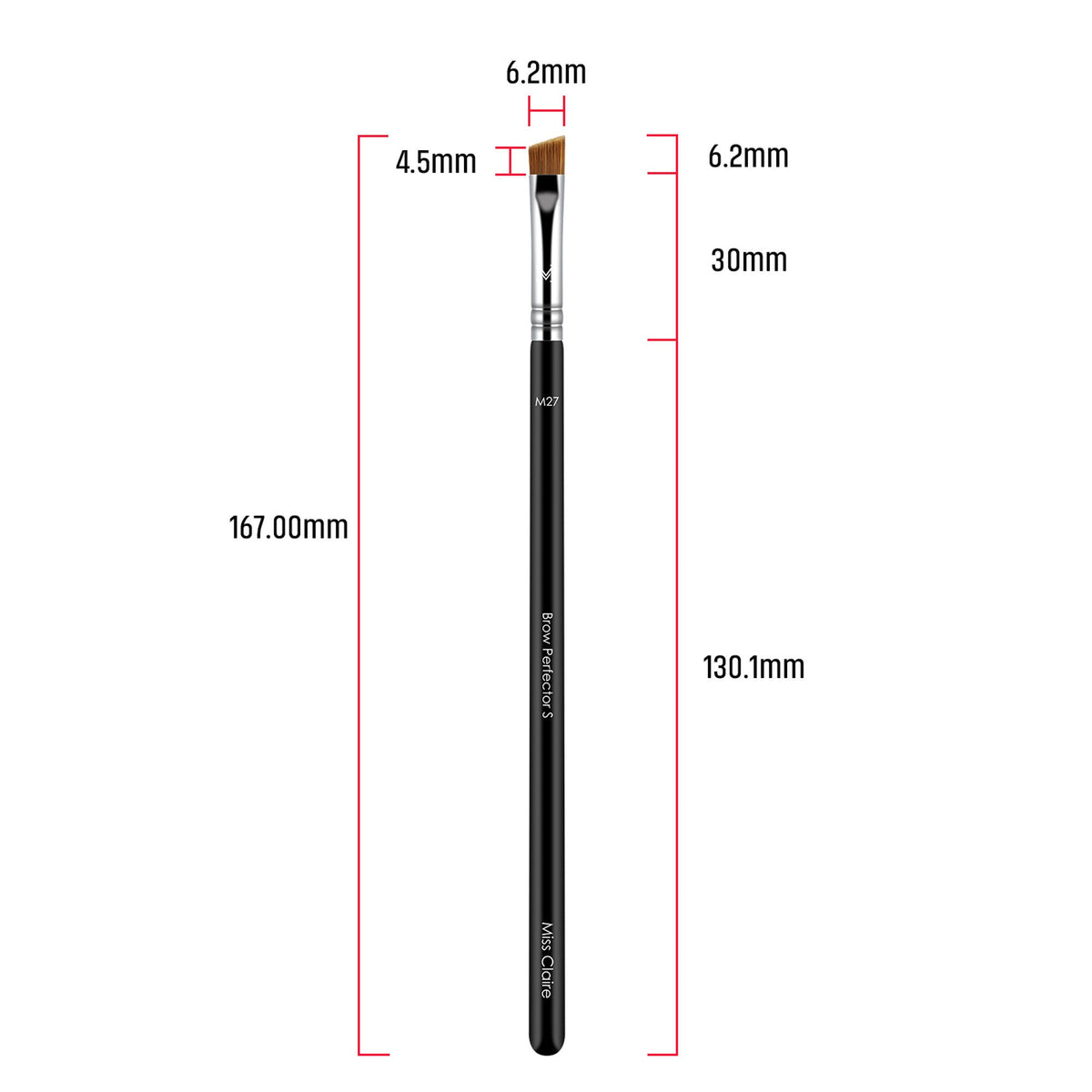 Miss Claire M27 - Brow Perfector Brush (S) - Chrome | Grocsy