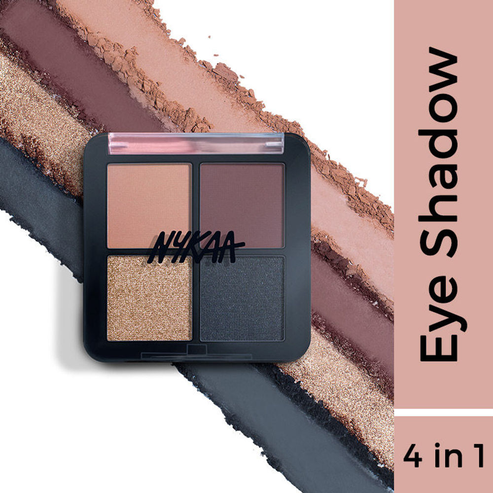 Nykaa Cosmetics Eyes On Me! 4 In 1 Quad Eyeshadow Palette | Grocsy