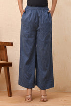 Vaasva Women Royal Blue Palazzo Pants | Grocsy