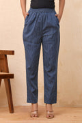 Vaasva Women Royal Blue Straight Pant | Grocsy