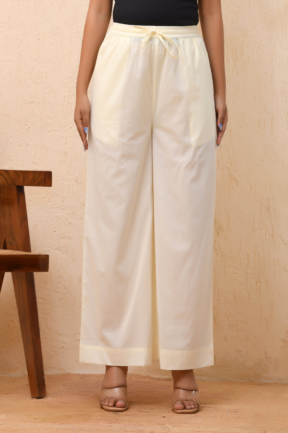 Vaasva Women Royal Blue Straight Pant | Grocsy