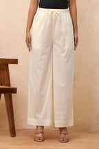 Vaasva Women Royal Blue Straight Pant | Grocsy