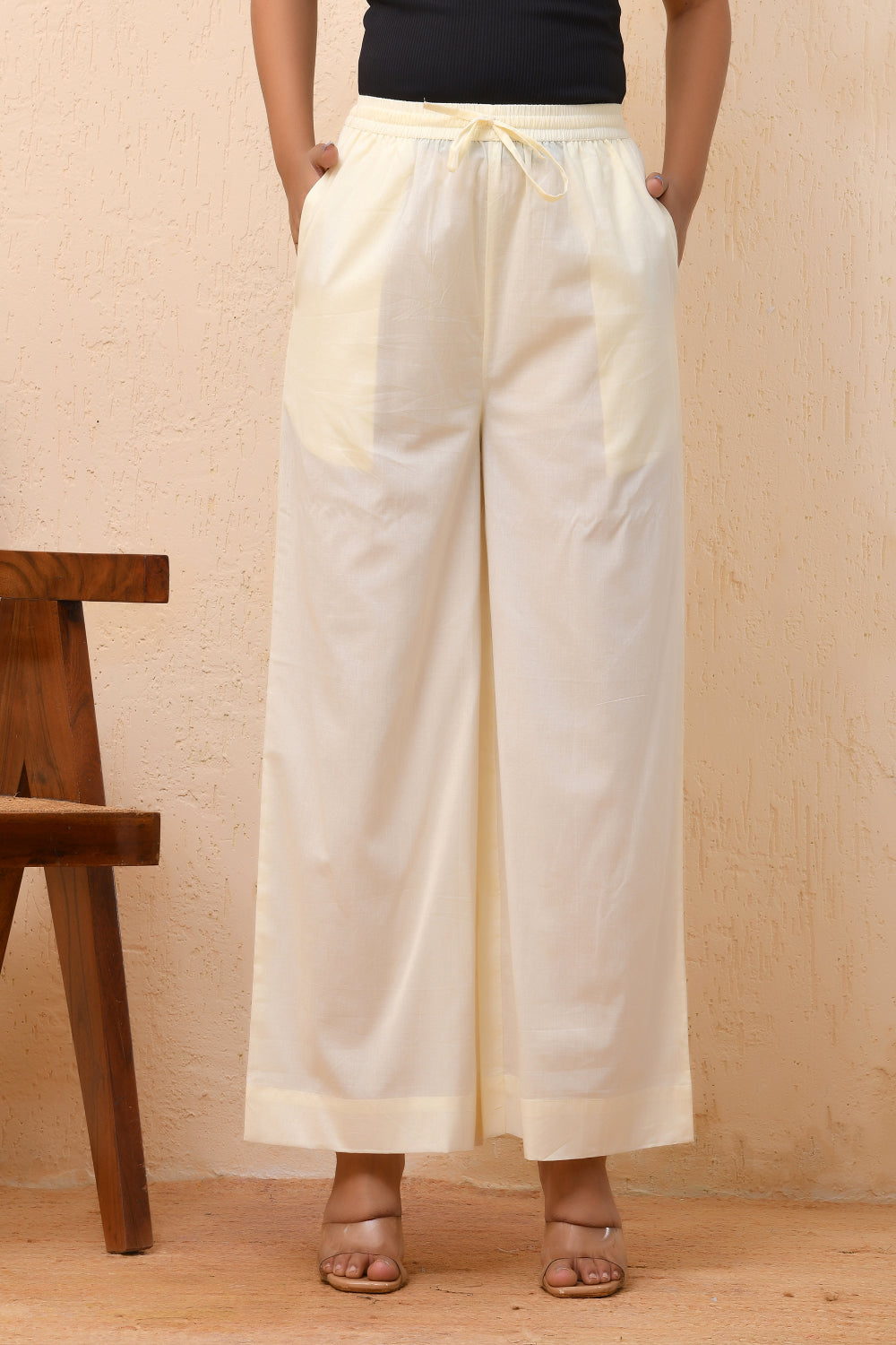 Vaasva Women Royal Blue Straight Pant | Grocsy