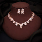 Tehzeeb Creations Gold Pleate White Choker Necklace With Stud | Grocsy