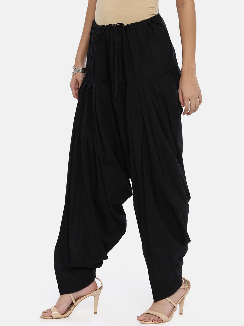 Souchii Black Solid Patiala | Grocsy