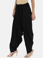 Souchii Black Solid Patiala | Grocsy