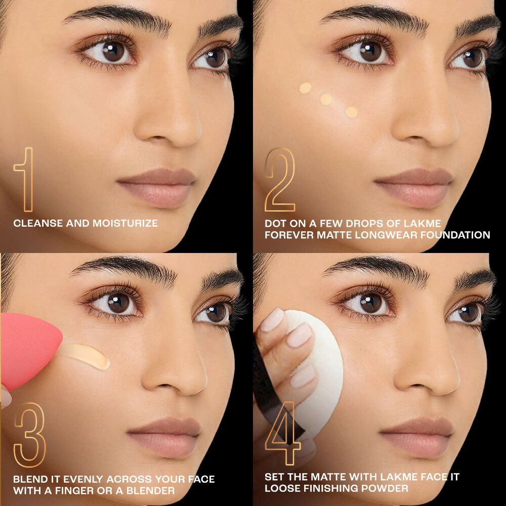 Lakme Forever Matte Longwear Foundation - Warm Creme | Grocsy