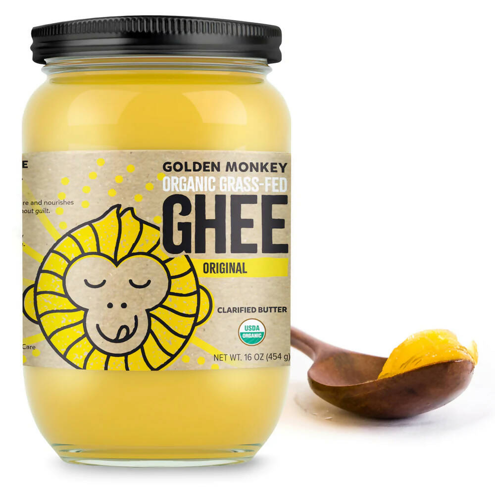 Sri Sri Tattva USA Golden Monkey Ghee (Clarified Butter) | Pure organic ghee, traditionally-churned, chemical-free | Grocsy