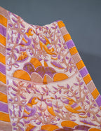 Shades Of Orange With Off-White Colour Leheriya Georgette Saree By Gayathri Reddy Designer Studio | Grocsy